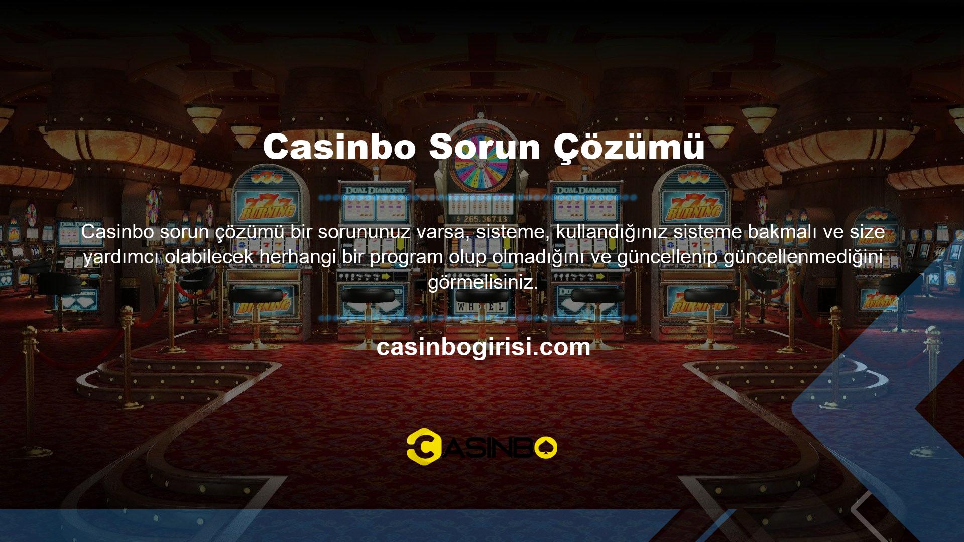 Site ile ilgili herhangi bir sorun varsa, orada müşteri hizmetleri ekibiyle iletişime geçebilirsiniz